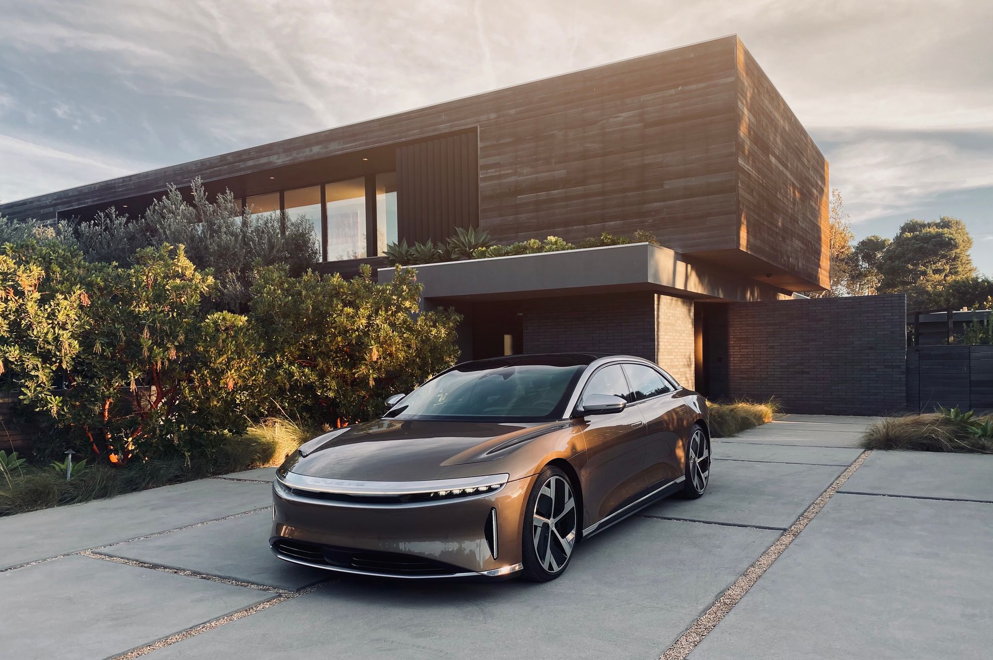 The elegant Lucid Air.
